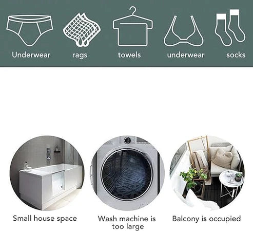 Small 2-in-1 Washing Machine for Home